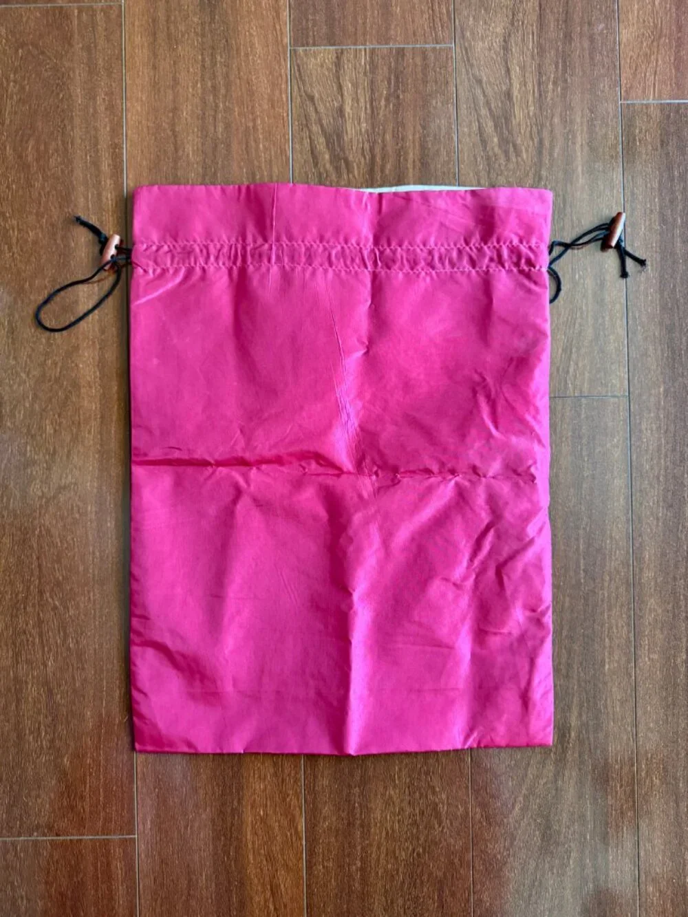 Asian-Inspired Pink Satin Drawstring Gift & Travel Pouch